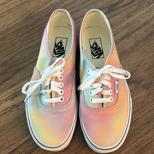 Vans ombré pink, yellow, blue sneakers